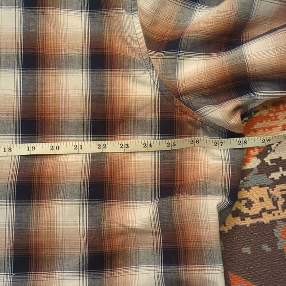 Wrangler® Men's Regular Fit Short Sleeve Western Shirt, Size XL - Picture 7 of 8